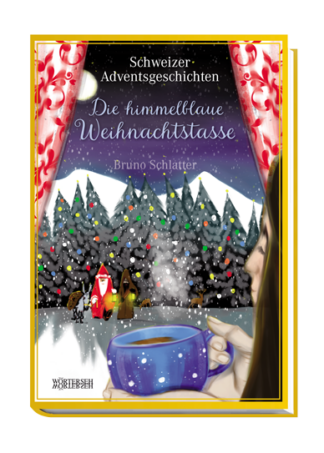 Die himmelblaue Weihnachtstasse